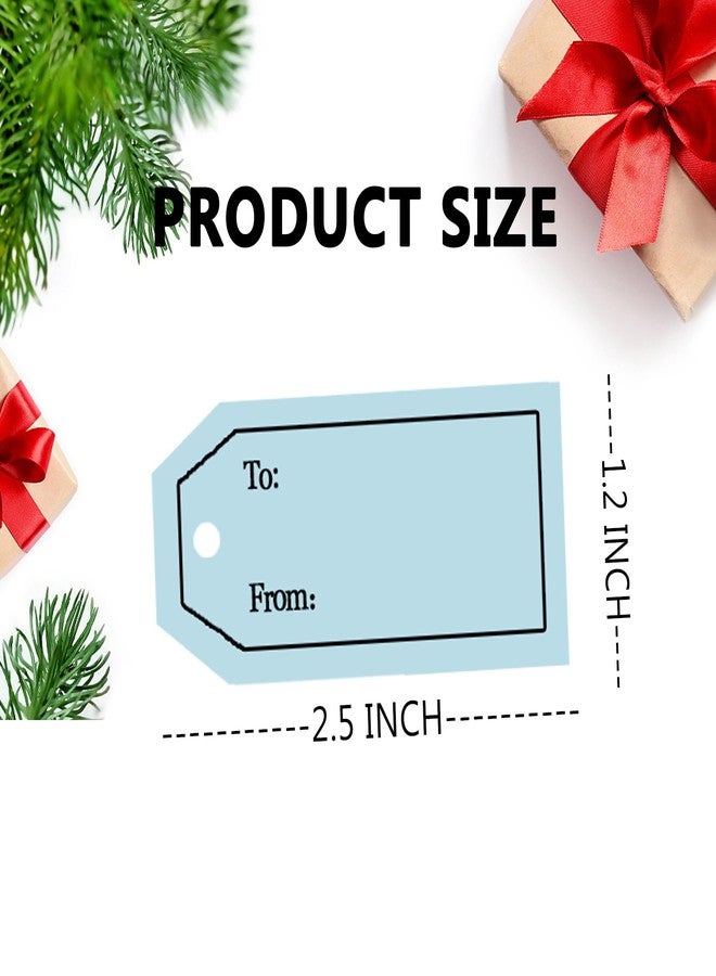 Topabel 500 Pcs to and from Gift Tag Stickers,2.5x1.2 Inches Happy Valentine Stickers Holiday New Year Sticker,Bright Colors All Occasions Gift Wrapping Labels for Party Favors Marking,10 Colors - Image 2